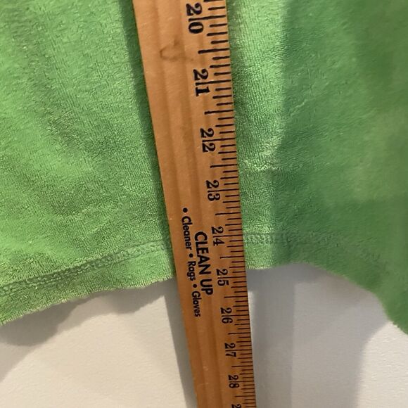 Quacker Factory Top Women XS Green Terry Cloth Dragonfly Beaded Embroidered - Picture 5 of 9